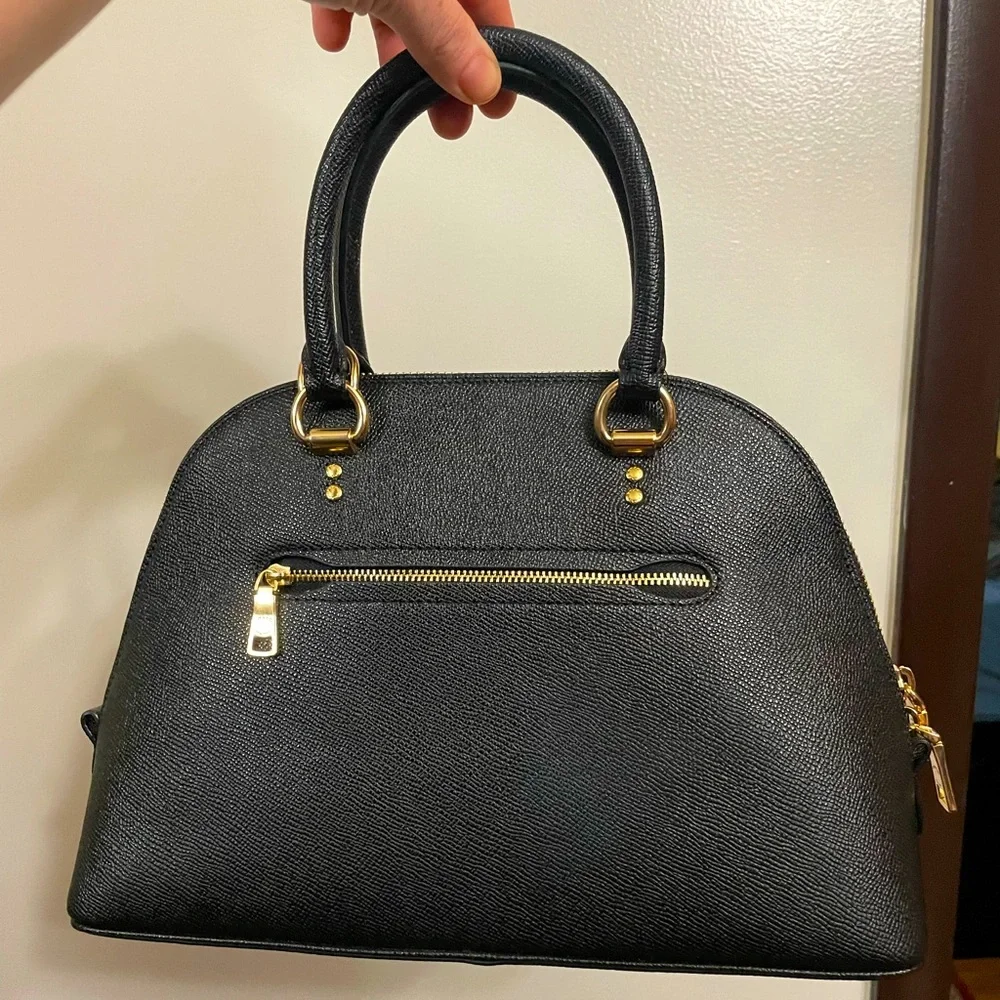 Beautiful Black and Gold Coach Bag Crossbody - Picture 3 of 11